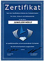 Zertifikat, Juwelier Nölle